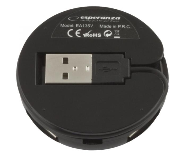 Esperanza HUB USB 2.0 YOYO FIOLETOWY - 1398468 - zdjęcie 3